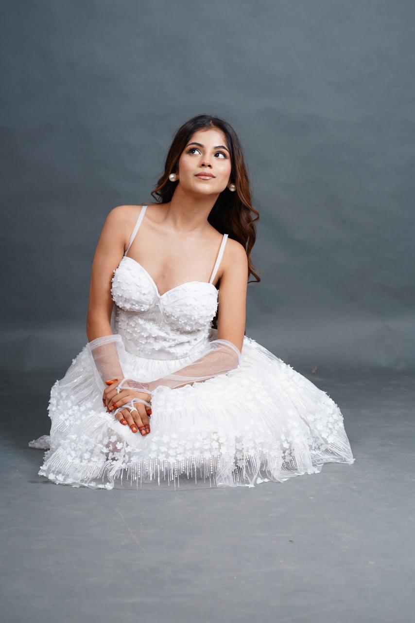 White barbie style dress